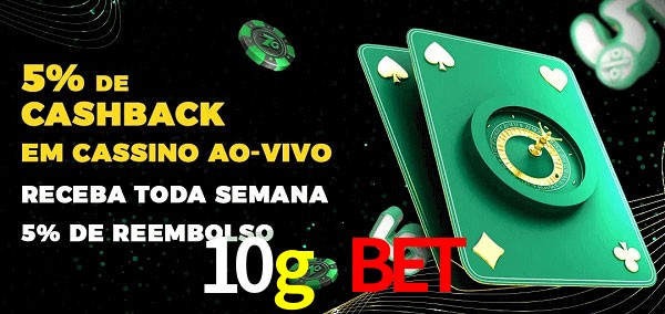 Promoções do cassino ao Vivo 10g bet